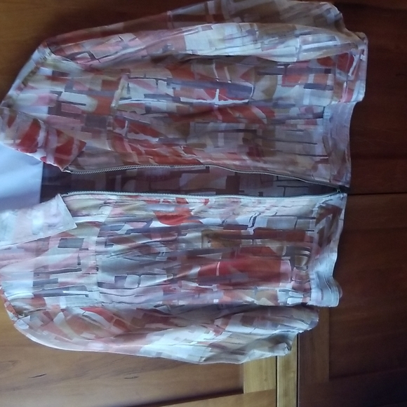 Rayon and cotton Cold Water Creek jacket in size PL - Picture 2 of 3